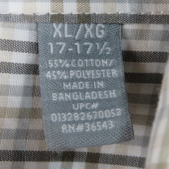 Van Heusen* Men's Short Sleeve Button Down Curved Hem Chest Pocket Shirt~Size XL - Picture 4 of 13